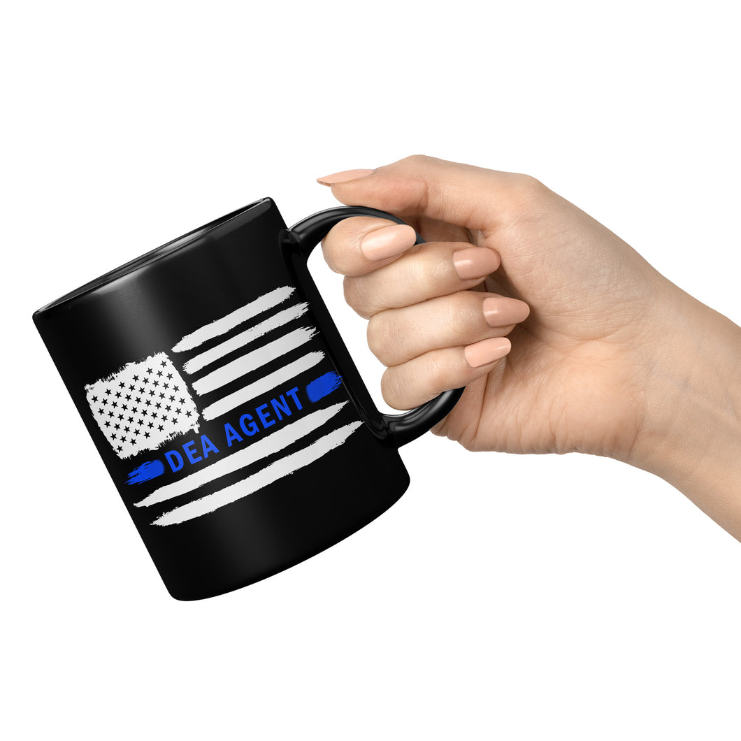 DEA AGENT AMERICAN FLAG PATRIOTIC TROOPER COP THIN BLUE LINE LAW ENFORCEMENT OFFICER (NEW)