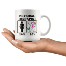 Load image into Gallery viewer, RobustCreative-Physical Therapist Dabbing Unicorn 20 80 Principle Superhero Girl Womens - 11oz White Mug Medical Personnel Gift Idea
