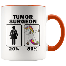 Load image into Gallery viewer, RobustCreative-Tumor Surgeon Dabbing Unicorn 80 20 Principle Superhero Girl Womens - 11oz Accent Mug Medical Personnel Gift Idea
