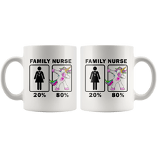Load image into Gallery viewer, RobustCreative-Family Nurse Dabbing Unicorn 20 80 Principle Superhero Girl Womens - 11oz White Mug Medical Personnel Gift Idea
