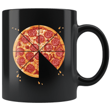 Load image into Gallery viewer, RobustCreative-Matching Pizza Slice s For Daddy And Son Fathers Day Black 11oz Mug Gift Idea
