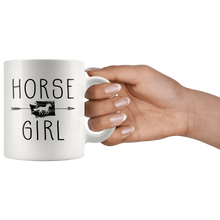 Load image into Gallery viewer, RobustCreative-Washington Horse Girl Gifts Washingtonian Shape Country for women - 11oz White Mug Racing Lover Gift Idea
