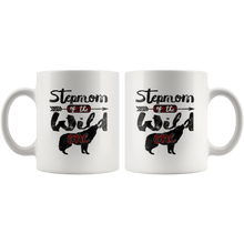 Load image into Gallery viewer, RobustCreative-Strong Stepmom of the Wild One Wolf 1st Birthday Wolves - 11oz White Mug wolves lover animal spirit Gift Idea
