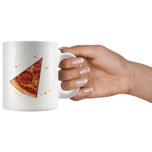 RobustCreative-Matching Pizza Slice s For Dad And Son Kids Toddler Boy White 11oz Mug Gift Idea