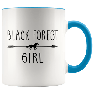 RobustCreative-Black Forest Horse Girl Gifts Horses Lover Riding Racing - 11oz Accent Mug Riding Lover Gift Idea