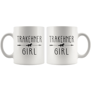 RobustCreative-Trakehner Horse Girl Gifts Horses Lover Riding Racing - 11oz White Mug Racing Lover Gift Idea