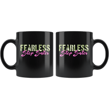 Load image into Gallery viewer, RobustCreative-Fearless Step Sister Camo Hard Charger Veterans Day - Military Family 11oz Black Mug Retired or Deployed support troops Gift Idea - Both Sides Printed
