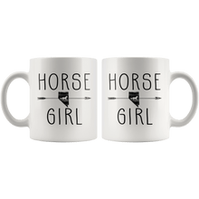 Load image into Gallery viewer, RobustCreative-Nevada Horse Girl Gifts Nevadan Shape Country for women - 11oz White Mug Riding Lover Gift Idea
