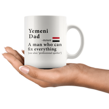 Load image into Gallery viewer, RobustCreative-Yemeni Dad Definition Yemen Flag Fathers Day - 11oz White Mug family reunion gifts Gift Idea
