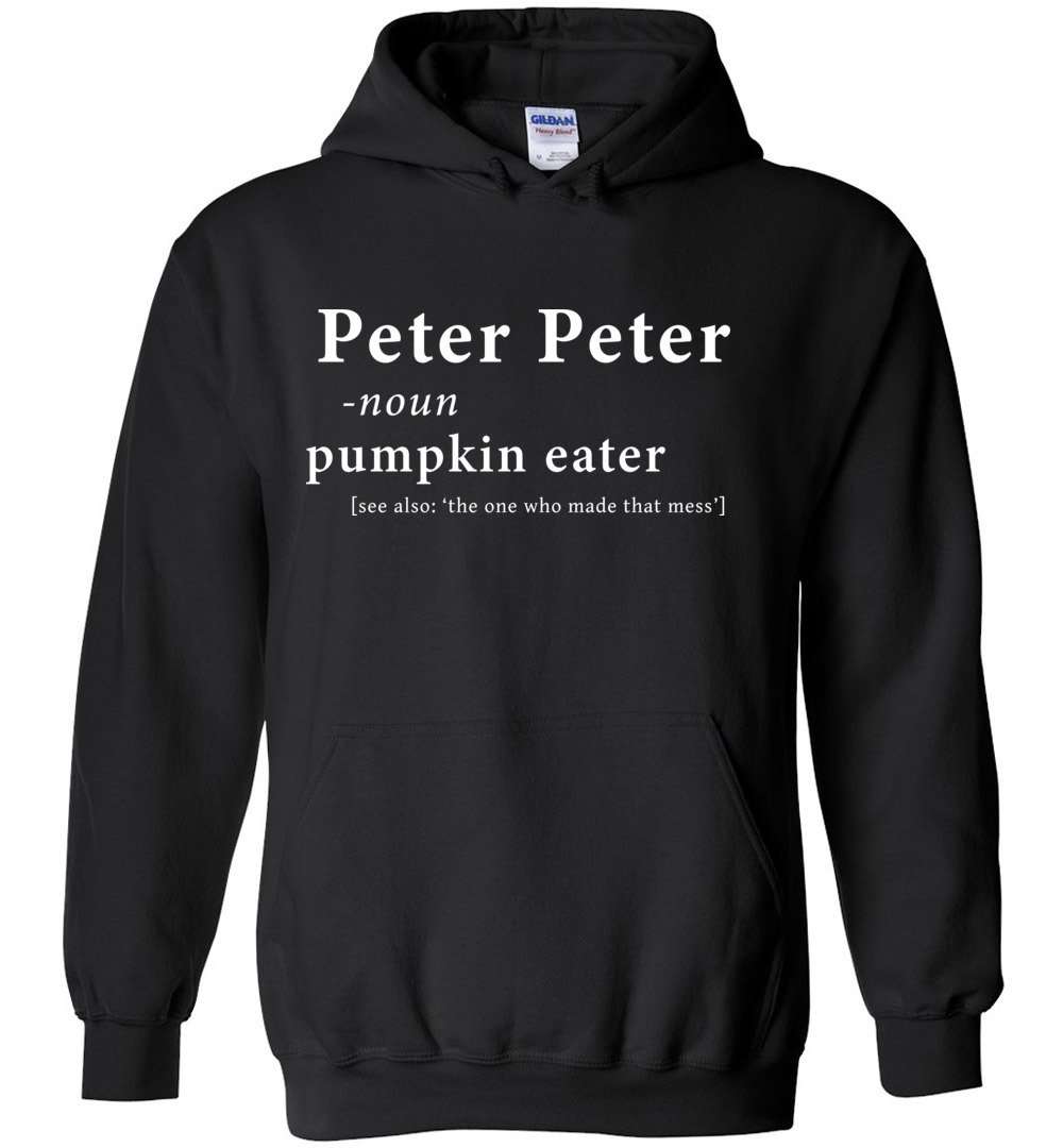 RobustCreative-Peter Peter Definition Hoodie Pumpkin Eater Halloween Costume Matching Last Minute Outfit Black