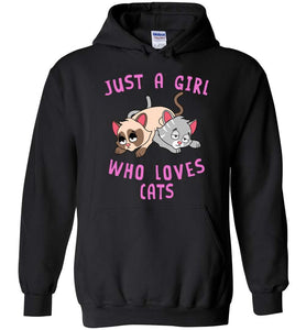 RobustCreative-Just a Girl Who Loves Cats: Animal Spirit Hoodie