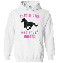 Load image into Gallery viewer, RobustCreative-Just a Girl Who Loves Black Horses: Animal Spirit Hoodie
