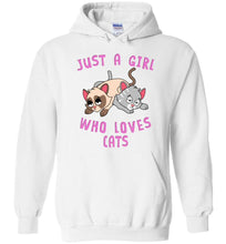 Load image into Gallery viewer, RobustCreative-Just a Girl Who Loves Cats: Animal Spirit Hoodie
