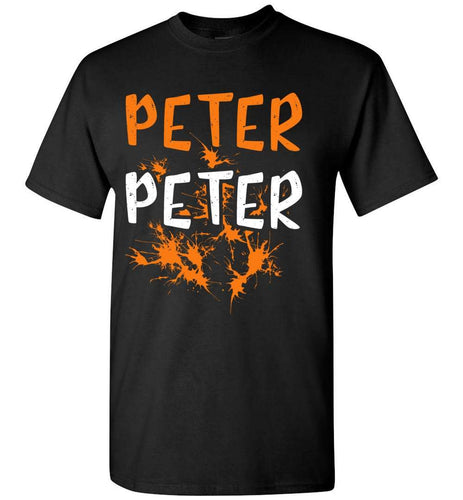 RobustCreative-Couples Costume Peter Peter Pumpkin Eater Halloween T-shirt Matching Last Minute Outfit Black