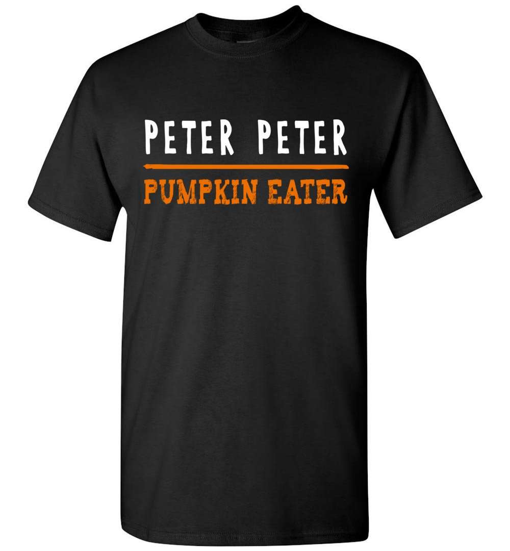 RobustCreative-Peter Peter Pumpkin Eater T-shirt Halloween Costume Couples Party Black