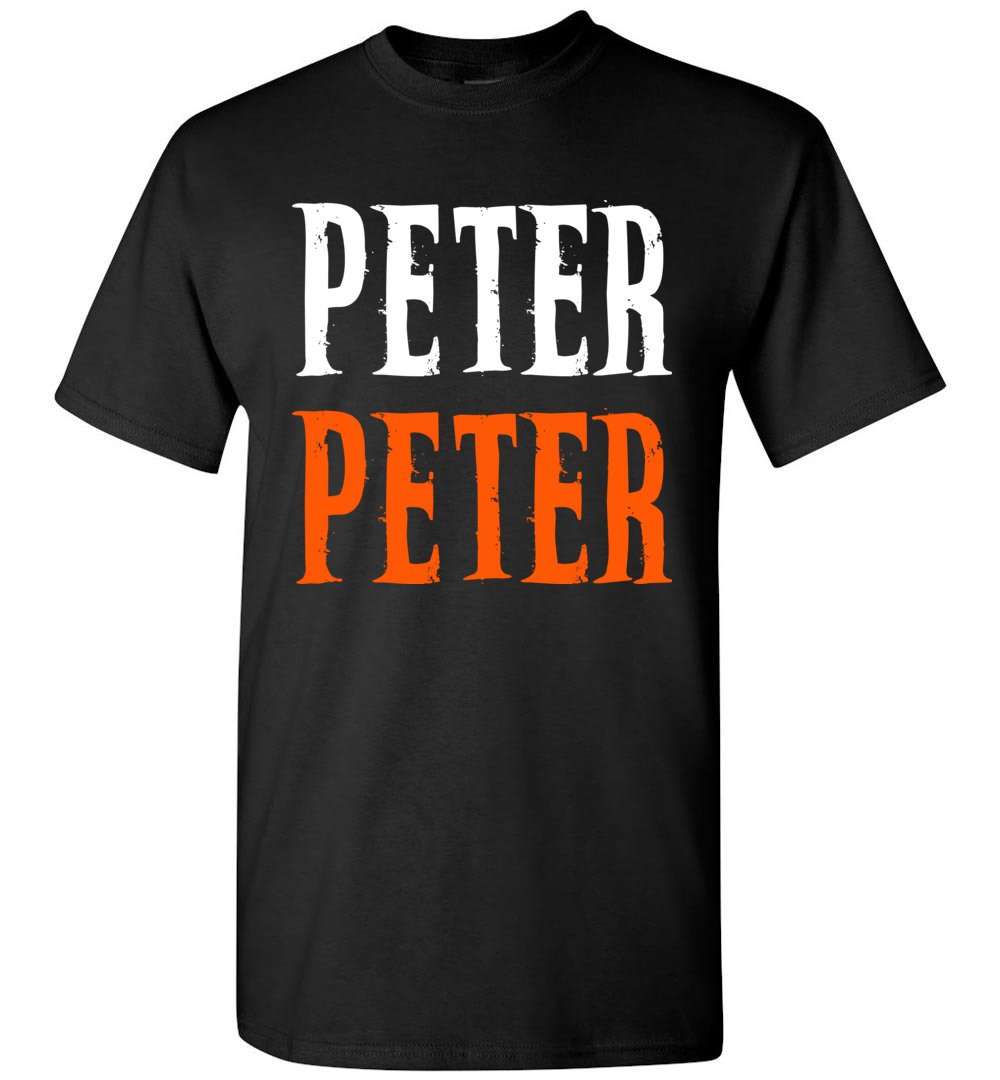 RobustCreative-Peter Peter Pumpkin Eater Couple Costume Halloween T-shirt Matching Last Minute Outfit Black