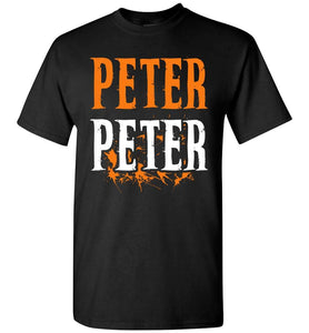 RobustCreative-Halloween Costume Splash T-shirt Peter Peter Pumpkin Eater Matching Last Minute Outfit Black