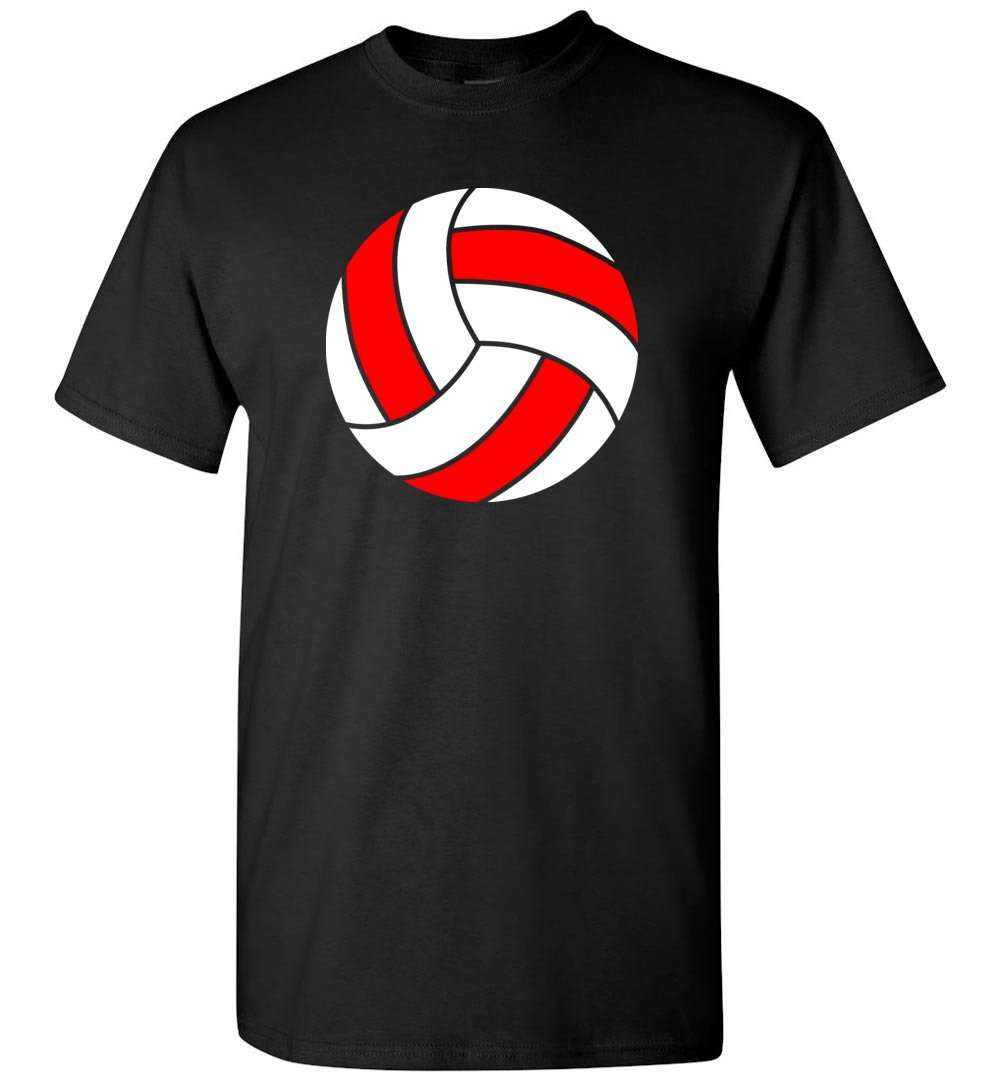 RobustCreative-Volleyball Poland Flag T-shirt gift for Player Words Terms Vocabulary Black