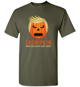 RobustCreative-Trumpkin Donald Trump Pumpkin Head Funny Jack-O'-Lantern Halloween T-Shirt