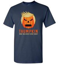 Load image into Gallery viewer, RobustCreative-Trumpkin Donald Trump Pumpkin Head Funny Jack-O&#39;-Lantern Halloween T-Shirt
