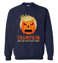 Load image into Gallery viewer, RobustCreative-Trumpkin Donald Trump Pumpkin Head Funny Jack-O&#39;-Lantern Halloween T-Shirt
