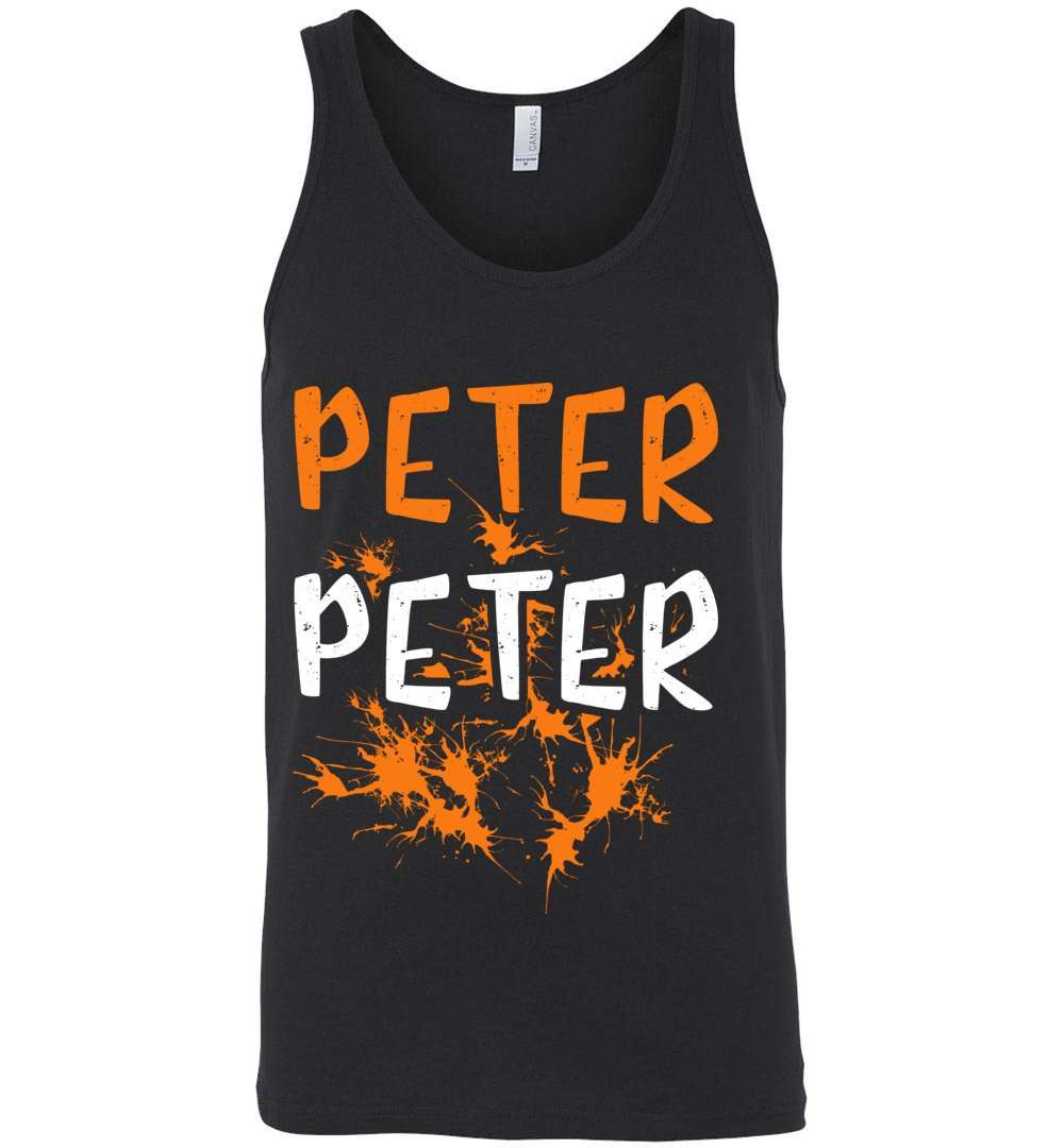 RobustCreative-Couples Costume Peter Peter Pumpkin Eater Halloween Tank Top Matching Last Minute Outfit Black