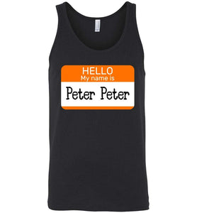 RobustCreative-Hello My Name is Peter Peter Tank Top Halloween Costume Couples Party Black
