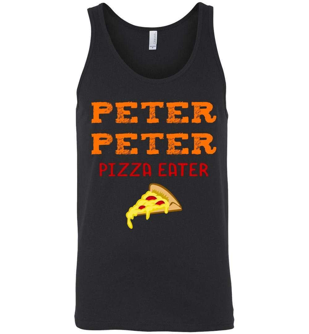 RobustCreative-Peter Peter Pizza Eater Tank Top Halloween Costume Couples Party Black