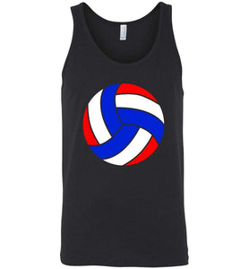 RobustCreative-Volleyball France Flag Tank Top gift for Player Words Terms Vocabulary Black