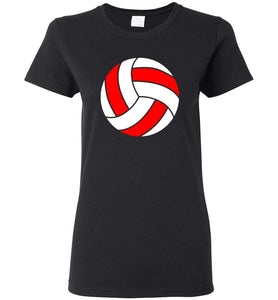 RobustCreative-Volleyball Poland Flag Womens T-shirt gift for Player Words Terms Vocabulary Black