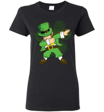 Load image into Gallery viewer, RobustCreative-Dabbing St Patricks Day - Dabechaun Funny Leprechaun Women&#39;s T-Shirt
