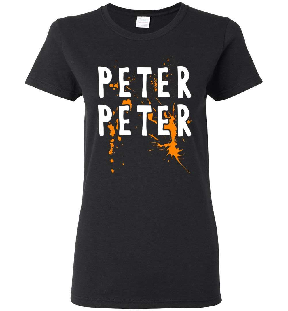 RobustCreative-Peter Peter Splash Womens T-shirt Halloween Costume Couples Party Black