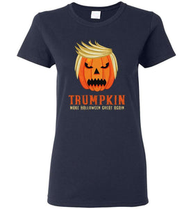 RobustCreative-Trumpkin Donald Trump Pumpkin Head Funny Jack-O'-Lantern Halloween T-Shirt