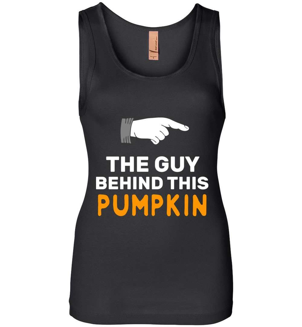 RobustCreative-The Guy Behind The Pumpkin5 Halloween Mother Womens Tank Top couples matching costume Black