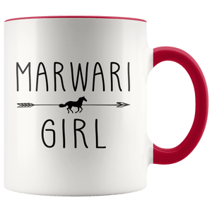 RobustCreative-Marwari Horse Girl Gifts Horses Lover Riding Racing - 11oz Accent Mug Racing Lover Gift Idea