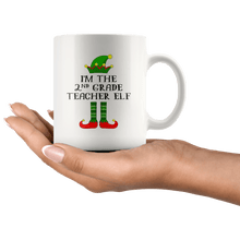 Load image into Gallery viewer, RobustCreative-Im The 2nd Grade Teacher Elf Christmas Teaching&#39;s - 11oz White Mug I Just Really Like to Teach Cute Tiny Humans Gift Idea
