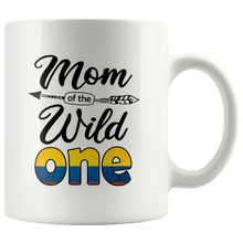 Load image into Gallery viewer, RobustCreative-Colombian Mom of the Wild One Birthday Colombia Flag White 11oz Mug Gift Idea
