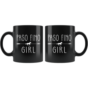 RobustCreative-Paso Fino Horse Girl Gifts Horses Lover Riding Racing - 11oz Black Mug Racing Lover Gift Idea