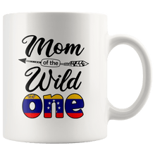 Load image into Gallery viewer, RobustCreative-Venezuelan Mom of the Wild One Birthday Venezuela Flag White 11oz Mug Gift Idea
