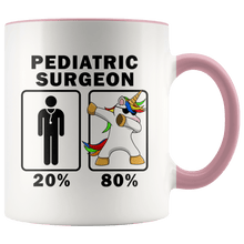 Load image into Gallery viewer, RobustCreative-Pediatric Surgeon Dabbing Unicorn 80 20 Principle Graduation Gift Mens - 11oz Accent Mug Medical Personnel Gift Idea
