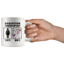 Load image into Gallery viewer, RobustCreative-Radiation Therapist Dabbing Unicorn 20 80 Principle Superhero Girl Womens - 11oz White Mug Medical Personnel Gift Idea
