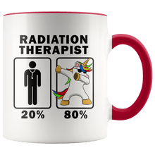 Load image into Gallery viewer, RobustCreative-Radiation Therapist Dabbing Unicorn 80 20 Principle Graduation Gift Mens - 11oz Accent Mug Medical Personnel Gift Idea
