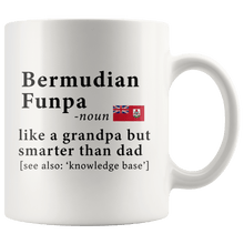 Load image into Gallery viewer, RobustCreative-Bermudian Funpa Definition Bermuda Flag Grandpa Day - 11oz White Mug family reunion gifts Gift Idea
