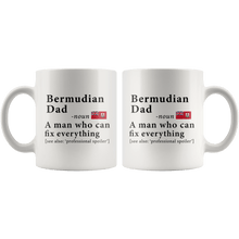 Load image into Gallery viewer, RobustCreative-Bermudian Dad Definition Bermuda Flag Fathers Day - 11oz White Mug family reunion gifts Gift Idea
