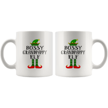 Load image into Gallery viewer, RobustCreative-Im The Bossy Grandpappy Elf Family Matching Outfits PJ - 11oz White Mug Christmas group green pjs costume Gift Idea
