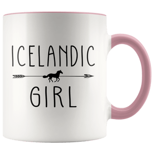 RobustCreative-Icelandic Horse Girl Gifts Horses Lover Riding Racing - 11oz Accent Mug Riding Lover Gift Idea