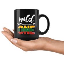 Load image into Gallery viewer, RobustCreative-Lithuania Wild One Birthday Outfit 1 Lithuanian Flag Black 11oz Mug Gift Idea
