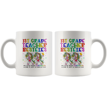 Load image into Gallery viewer, RobustCreative-1st First Grade Teacher Besties Teacher&#39;s Day Best Friend White 11oz Mug Gift Idea
