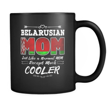 Load image into Gallery viewer, RobustCreative-Best Mom Ever is from Belarusian - Belarusian Flag 11oz Funny Black Coffee Mug - Mothers Day Independence Day - Women Men Friends Gift - Both Sides Printed (Distressed)

