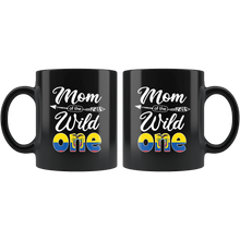 Load image into Gallery viewer, RobustCreative-Ecuadorian Mom of the Wild One Birthday Ecuador Flag Black 11oz Mug Gift Idea
